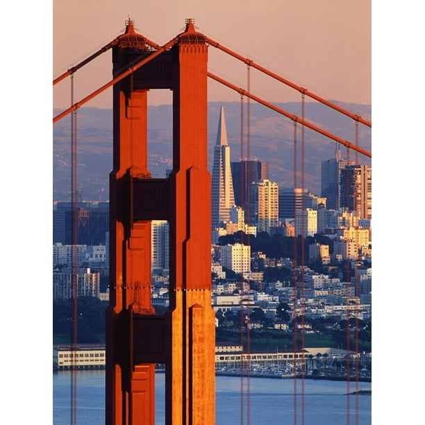 San Francisco Vinyl Record Wall Clock Skyline California Bay Golden Gate Bridge